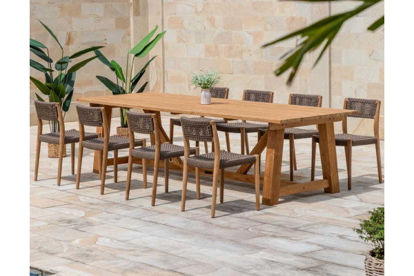 Hercules Alana Teak Havemøbelsæt - 100x290 cm