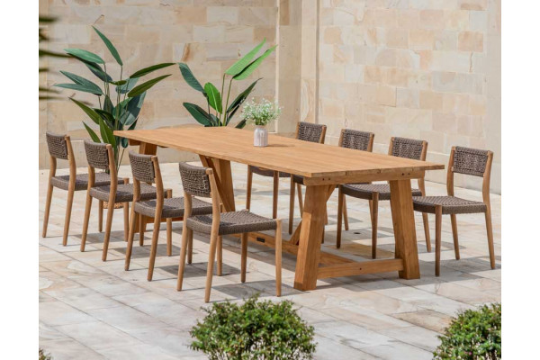 Hercules Alana Teak Havemøbelsæt - 100x290 cm