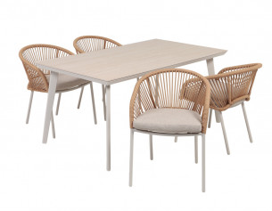 Dagmar Nora Havemøbelsæt -...