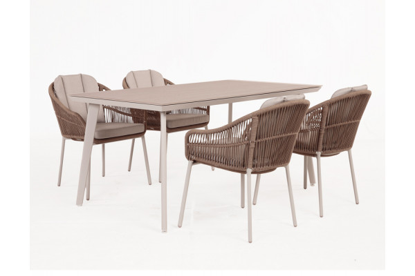 Dagmar Svala Havemøbelsæt - 90x160 cm