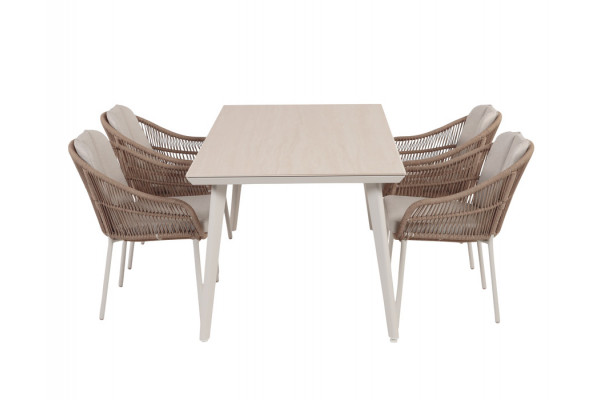 Dagmar Svala Havemøbelsæt - 90x160 cm