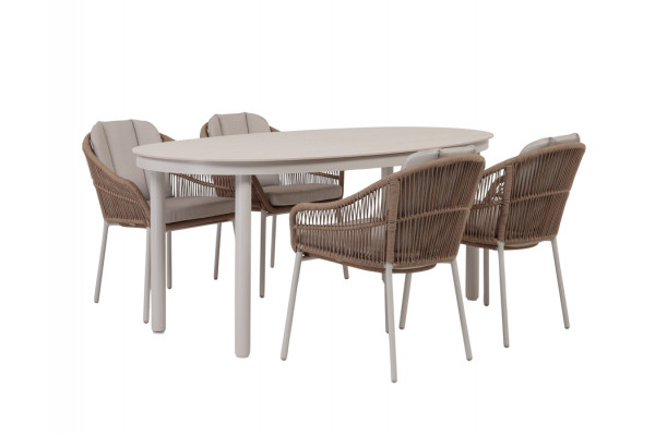 Annika Svala Havemøbelsæt - 90x160 cm