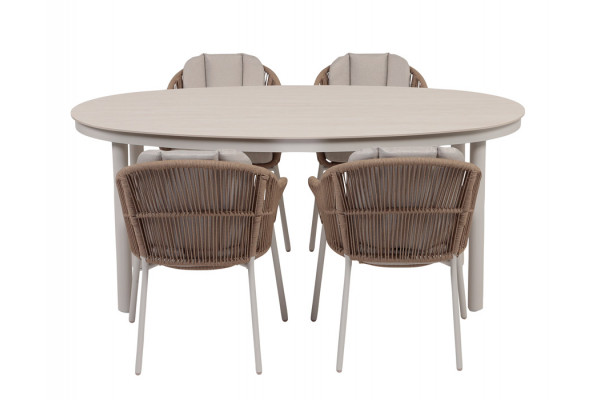 Annika Svala Havemøbelsæt - 90x160 cm