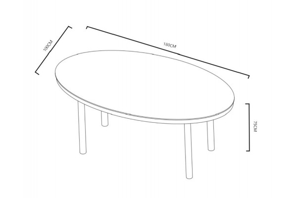 Annika Andrea Havemøbelsæt - 90x160 cm