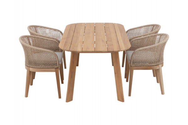 Balder Lago Havemøbelsæt - 180x100 cm