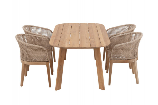 Balder Lago Havemøbelsæt - 180x100 cm