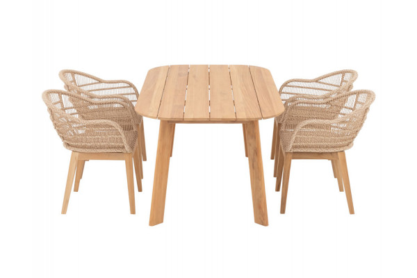 Balder Laila Havemøbelsæt - 180x100 cm