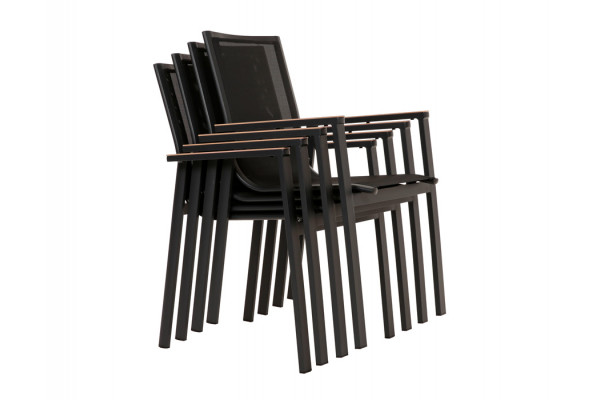 Malmø Stabelstol - Mørkegrå