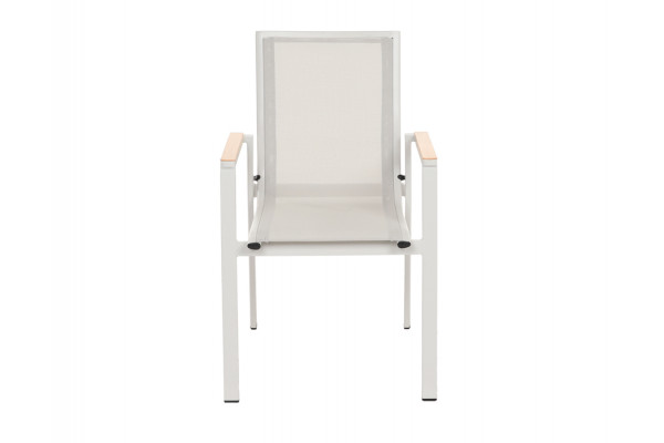 Malmø Stabelstol - Gråhvid