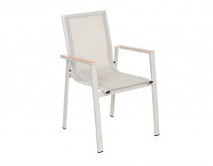 Malmø Stabelstol - Gråhvid