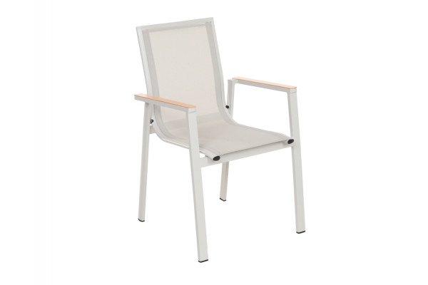 Malmø Stabelstol - Gråhvid