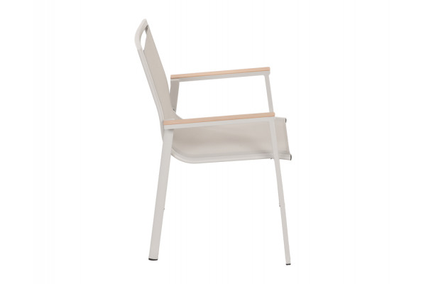 Malmø Stabelstol - Gråhvid