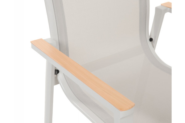 Malmø Stabelstol - Gråhvid