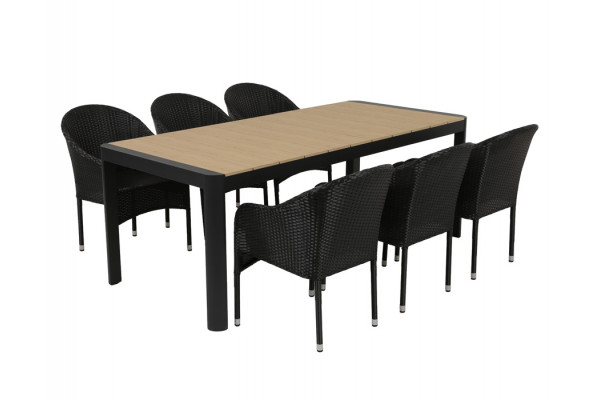 Lohals Andrea Havemøbelsæt - 95 x 205/275 cm