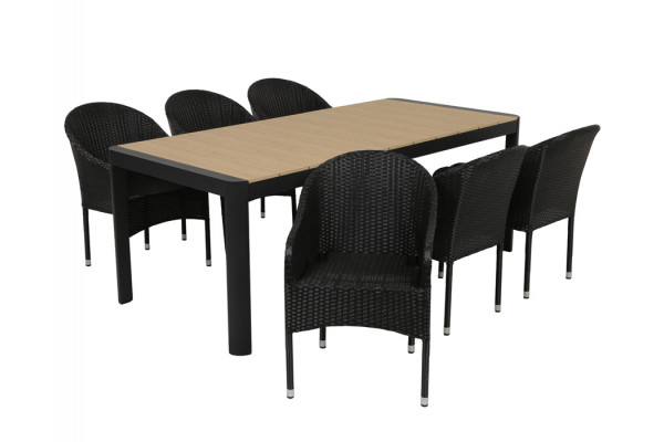 Lohals Andrea Havemøbelsæt - 95 x 205/275 cm