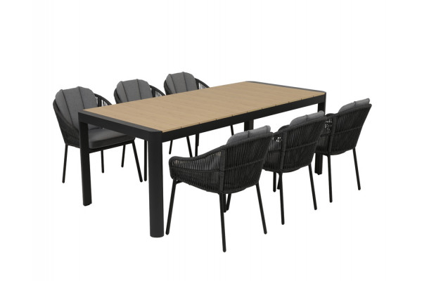 Lohals Svala Havemøbelsæt - 95 x 205/275 cm