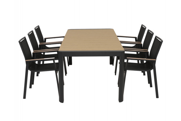 Lohals Malmø Havemøbelsæt m/6 stabelstole - 95...