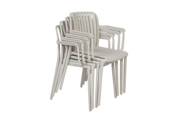 Malmø Sonja Havelmøbelsæt - 100x200 cm - Gråhvid