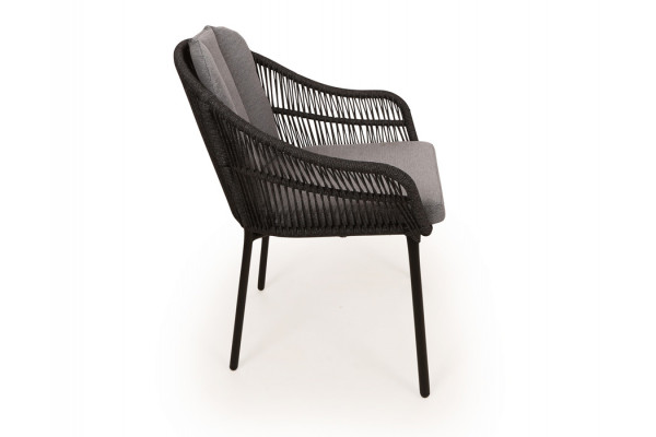 Malmø Svala Havelmøbelsæt - 100x200 cm - Mørkegrå