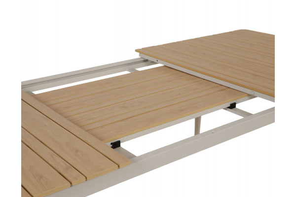 Malmø Udtræksbord - 100x180/235 cm - Gråhvid