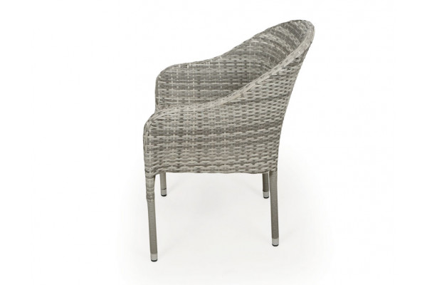 Malmø Andrea Havelmøbelsæt - 100x200 cm - Gråhvid