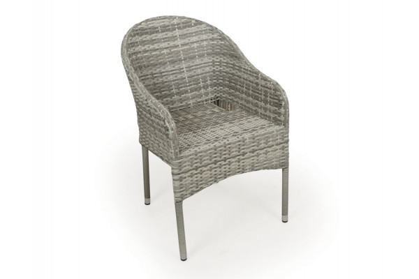 Malmø Andrea Havelmøbelsæt - 100x200 cm - Gråhvid