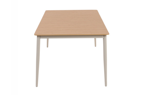 Malmø Geneve Havelmøbelsæt - 100x200 cm - Gråhvid