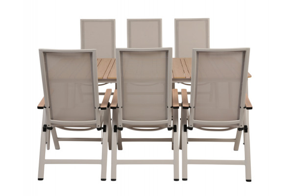 Malmø Havelmøbelsæt m/6 pos. Stole - 100x200 cm...