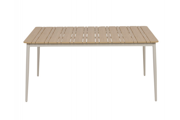 Malmø Havebord - 100x160 cm - Gråhvid