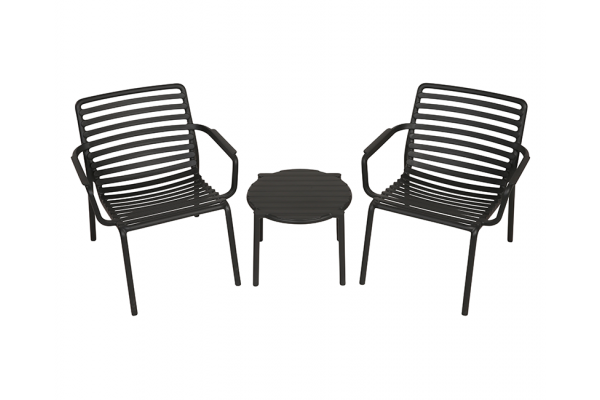 Nardi Doga loungebord Ø50 - Antracit