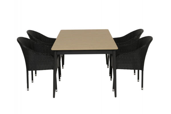 Malmø Andrea Havemøbelsæt - 100x180/235 cm -...