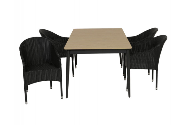 Malmø Andrea Havemøbelsæt - 100x180/235 cm -...