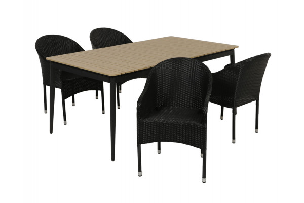 Malmø Andrea Havemøbelsæt - 100x180/235 cm -...