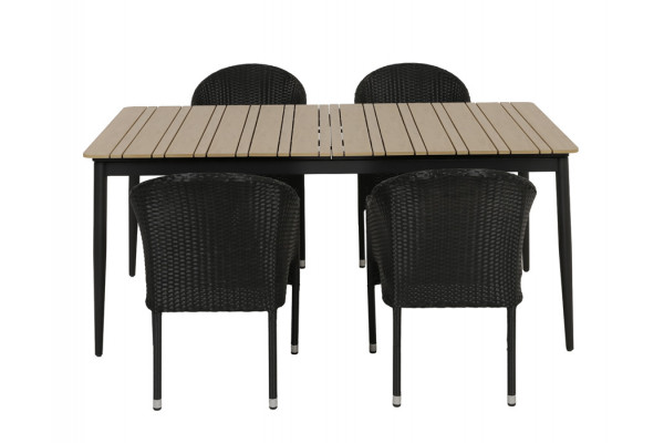 Malmø Andrea Havemøbelsæt - 100x180/235 cm -...