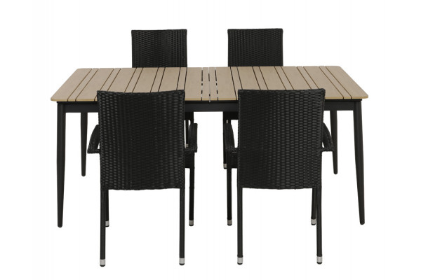 Malmø Geneve Havemøbelsæt - 100x180/235 cm -...