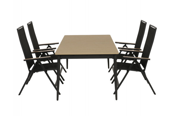 Malmø Havemøbelsæt m/4 pos. stole - 100x180/235...