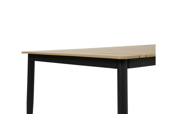 Malmø Havemøbelsæt m/6 stabelstole - Mørkegrå