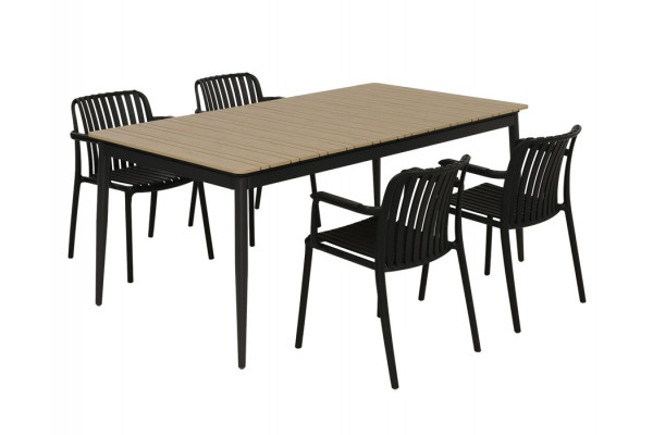 Malmø Sonja Havemøbelsæt - 100x180/235 cm -...