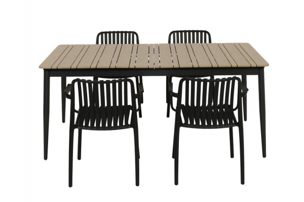 Malmø Sonja Havemøbelsæt - 100x180/235 cm -...