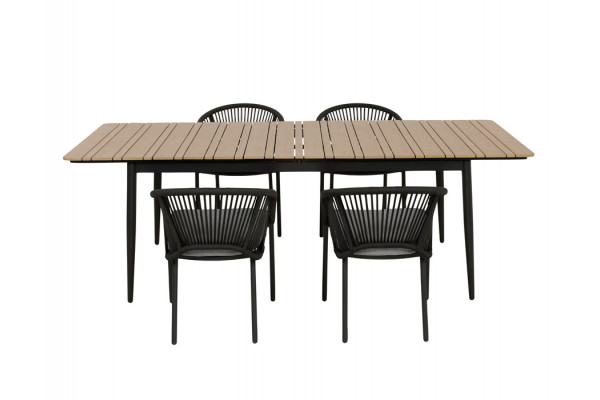 Malmø Nora Havemøbelsæt - 100x180/235 cm -...