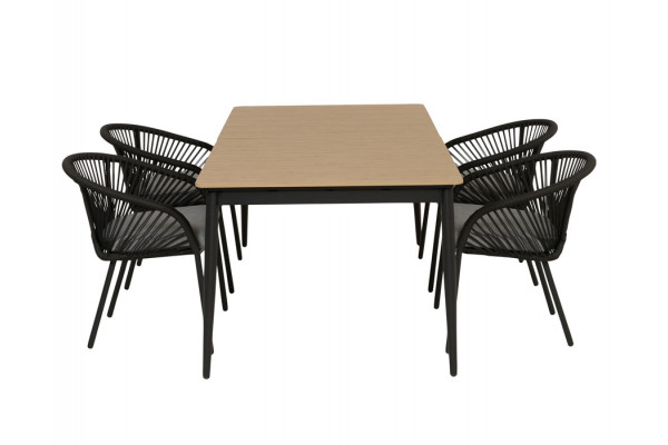 Malmø Nora Havemøbelsæt - 100x180/235 cm -...