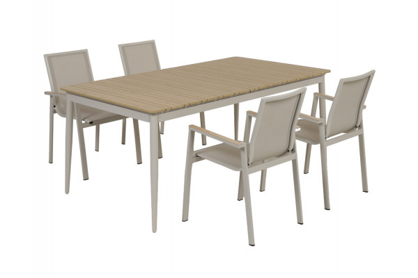 Malmø Havemøbelsæt m/4 Stabelstole - 100 x...