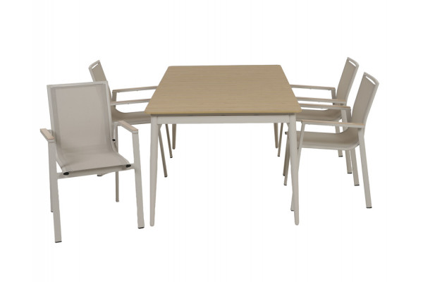 Malmø Havemøbelsæt m/4 Stabelstole - 100 x...