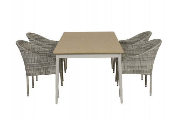 Malmø Andrea Havemøbelsæt - 100x180/235 cm -...