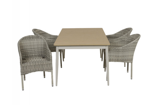 Malmø Andrea Havemøbelsæt - 100x180/235 cm -...