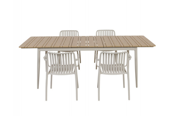 Malmø Sonja Havemøbelsæt - 100x180/235 cm -...