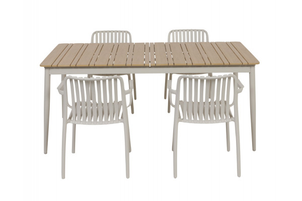 Malmø Sonja Havemøbelsæt - 100x180/235 cm -...