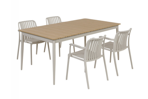 Malmø Sonja Havemøbelsæt - 100x180/235 cm -...