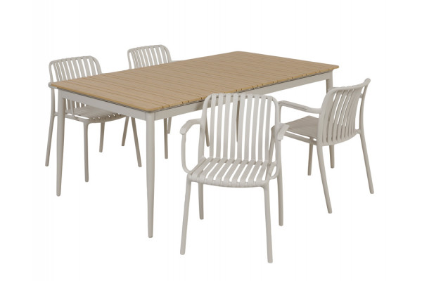 Malmø Sonja Havemøbelsæt - 100x180/235 cm -...