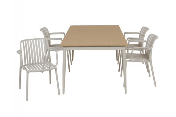 Malmø Sonja Havemøbelsæt - 100x180/235 cm -...